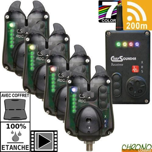 Coffret Carpsounder Centrale 4 Détecteurs Roc XRS-ACC Black Neon 1 Coffret Carpsounder Centrale 4 Détecteurs Roc XRS-ACC Black Neon