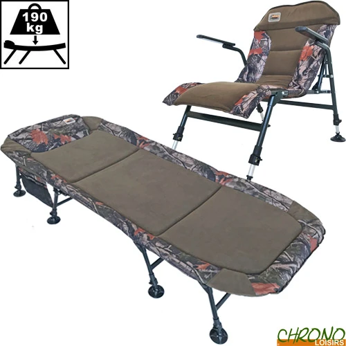 Pack Bed Level Chair Carp Design Camo Line 8 Pieds 1 Pack Bed Level Chair Carp Design Camo Line 8 Pieds