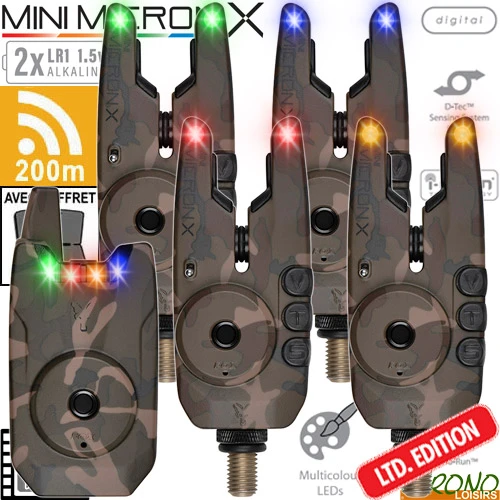 Coffret Fox Centrale 4 Détecteurs Mini Micron X Camo 1 Coffret Fox Centrale 4 Détecteurs Mini Micron X Camo