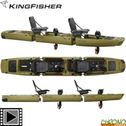 Kayak Point 65°N KingFisher Duo Modulable Vert Armée 2 Places