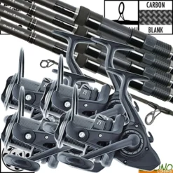 Ensemble Daiwa Black Widow 50mm 12' 3lbs (les 4)