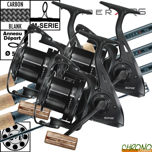 Ensemble Sonik VaderX 50mm 12' 3.5lbs Full Cork PRO 10000 (les 3) 1 Ensemble Sonik VaderX 50mm 12' 3.5lbs Full Cork PRO 10000 (les 3)