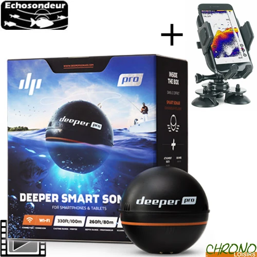 Sondeur Deeper Smart Sonar PRO + Support Ecran 1 Sondeur Deeper Smart Sonar PRO + Support Ecran