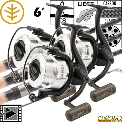 Ensemble Wychwood Extricator 6' Full Cork 5000FD (les 3) 1 Ensemble Wychwood Extricator 6' Full Cork 5000FD (les 3)