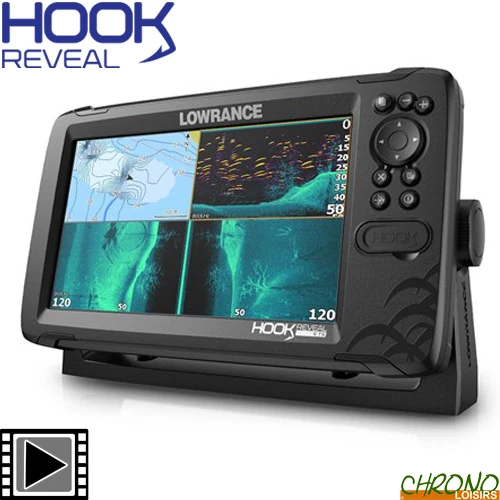Sondeur GPS Lowrance Hook Reveal 9 Sonde TA TripleShot 1 Sondeur GPS Lowrance Hook Reveal 9 Sonde TA TripleShot