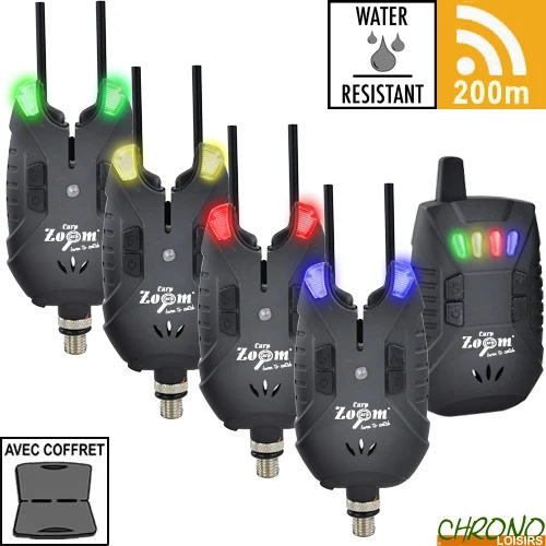 Coffret Carp Zoom Centrale 4 Détecteurs Satellite 1 Coffret Carp Zoom Centrale 4 Détecteurs Satellite